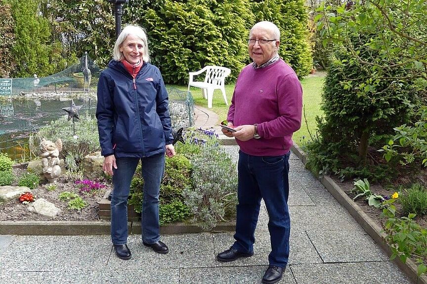 Verabschiedung Albert Beyer Christaine Kortländer und Albert Beyer